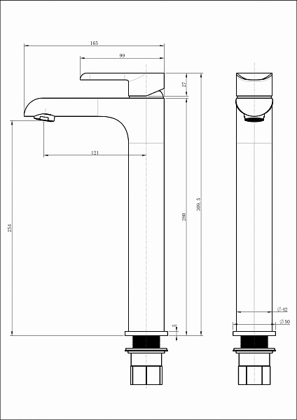 Смеситель для раковины Groсenberg GB3010 Хром