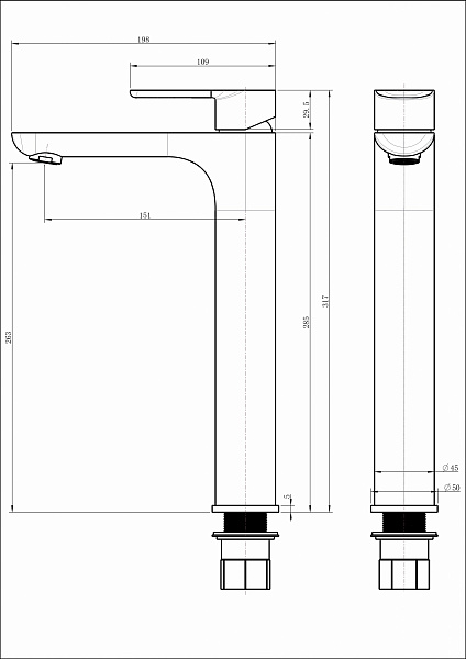 Cмеситель для раковины Grocenberg GB3009 Золото